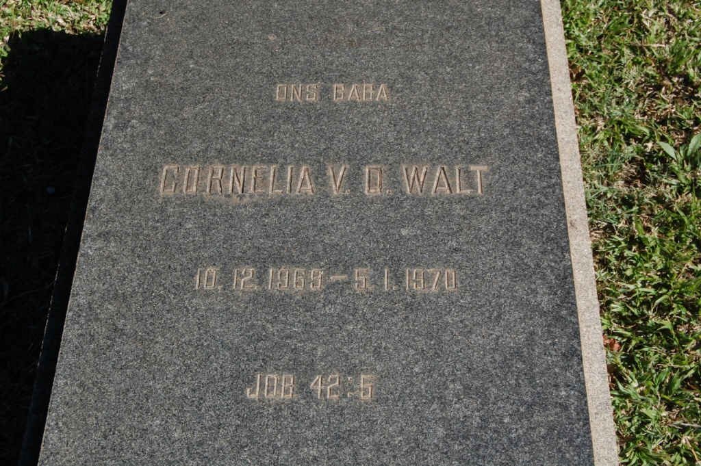 WALT Cornelia, v.d. 1969-1970