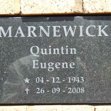 MARNEWICK Quintin Eugene 1943-2008