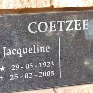 COETZEE Jacqueline 1923-2005