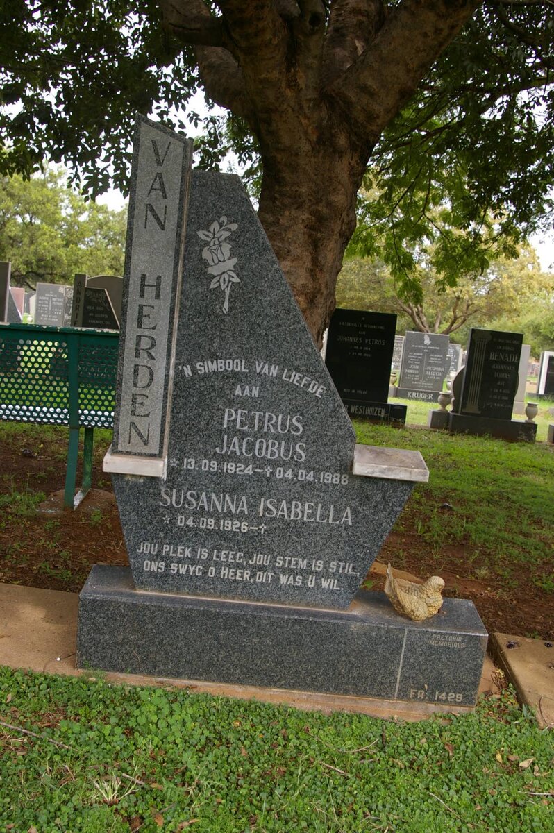 HERDEN Petrus Jacobus, van 1924-1986 &amp; Susanna Isabella 1926-