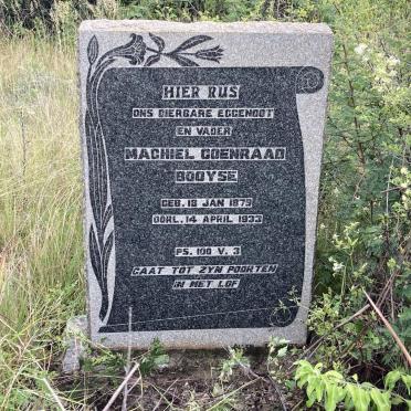 BOOYSE Machiel Coenraad 1879-1933