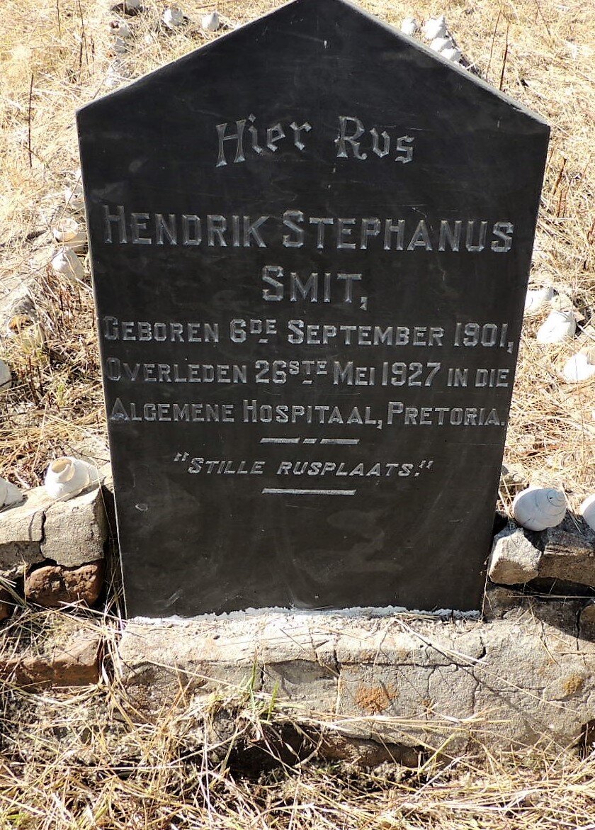 SMIT Hendrik Stephanus 1901-1927