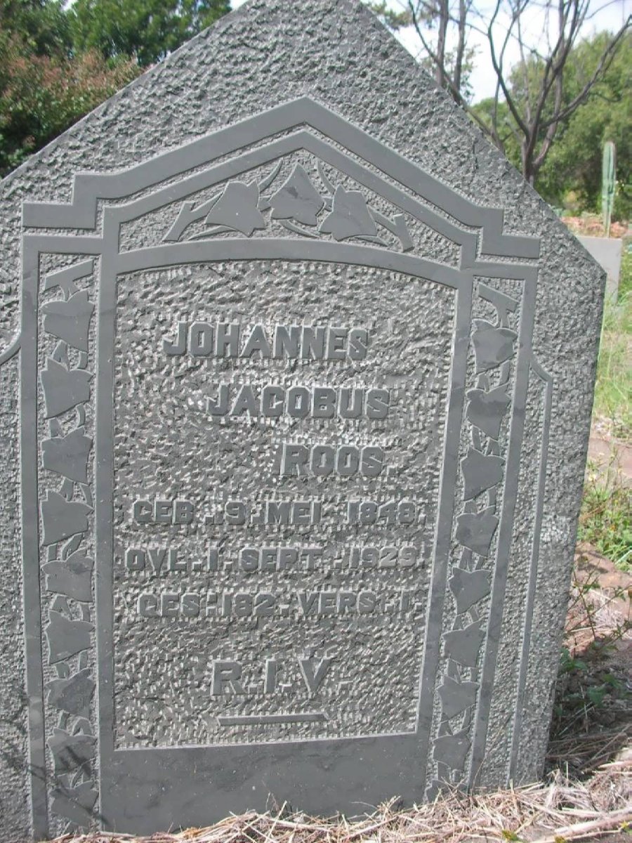 ROOS Johannes Jacobus 1848-1929