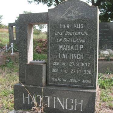 HATTINGH Maria D.P. 1937-1938