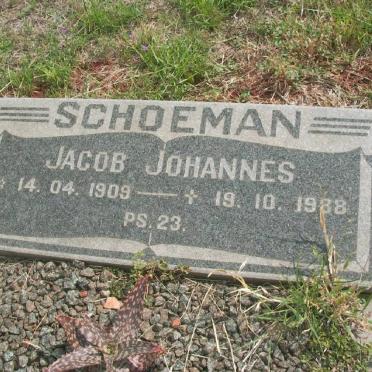 SCHOEMAN Jacob Johannes 1909-1988