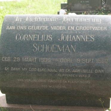 SCHOEMAN Cornelius Johannes 1885-1968