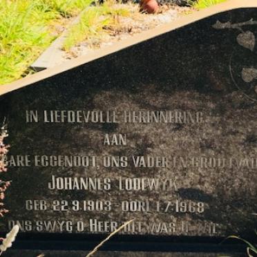 SCHOEMAN Johannes Lodewyk 1903-1968 &amp; Hester Cecilia VAN DER MERWE 1904-1994