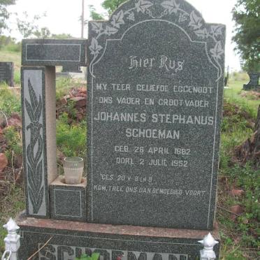 SCHOEMAN Johannes Stephanus 1882-1952
