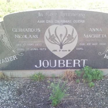 JOUBERT Gerhardus Nicolaas 1930-1973 &amp; Anna Magrieta 1930-