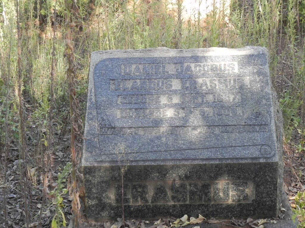 ERASMUS Daniel Jacobus Elardus 1857-1908