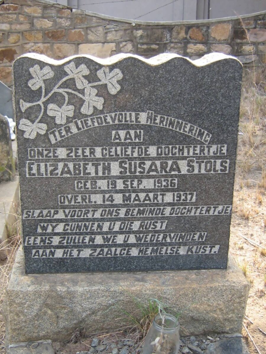 STOLS Elizabeth Susara 1936-1937