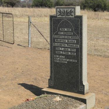 Gauteng, PRETORIA district, Roodeplaat Nature Reserve, Prinsloo family cemetery