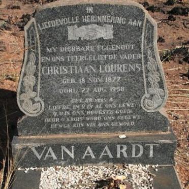 AARDT Christiaan Lourens, van 1877-1958