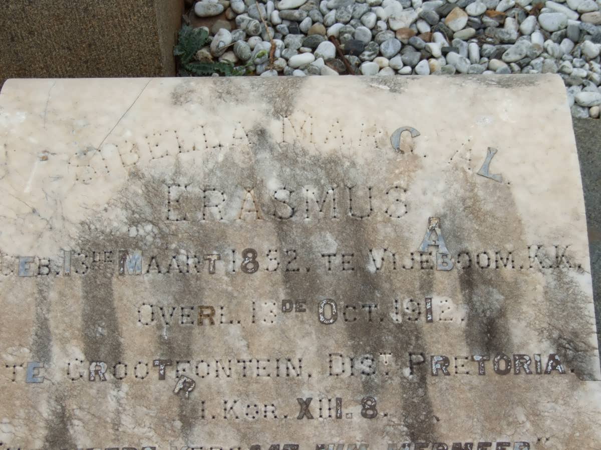 ERASMUS Sibella Margaretha Aletta nee SCHABORT 1852-1912