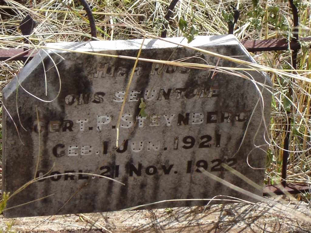 STEYNBERG Gert P. 1921-1922