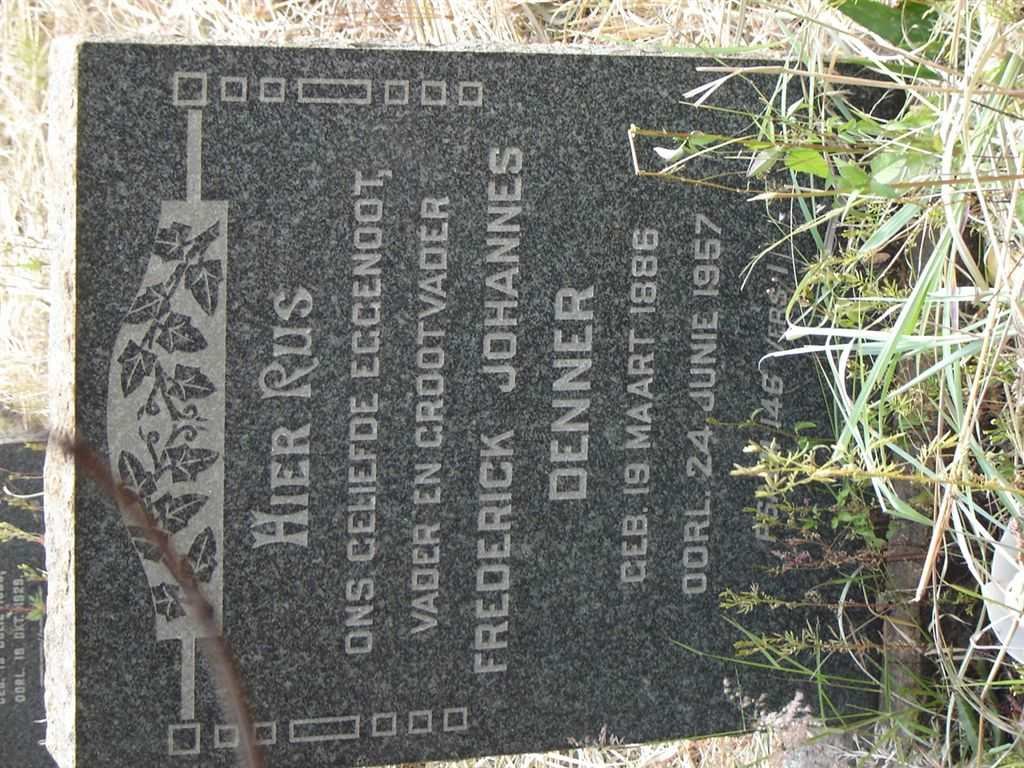 DENNER Frederick Johannes 1886-1957