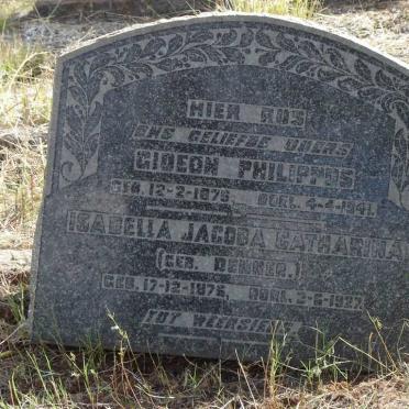 PRETORIUS Gideon Philippus 1875-1941 &amp; Isabella Jacoba Catharina DENNER 1876-1927