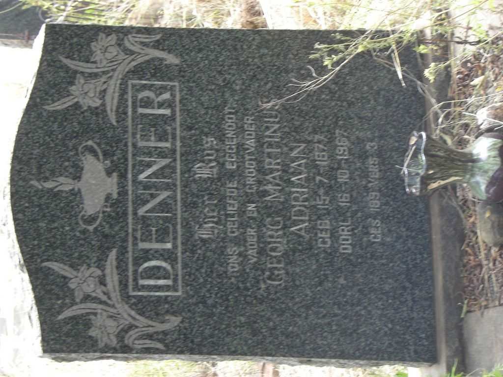 DENNER Georg Marthinus Adrian 1877-1967