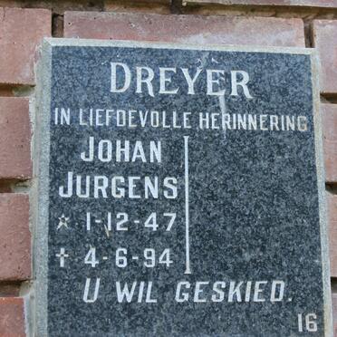 DREYER Johan Jurgens 1947-1994