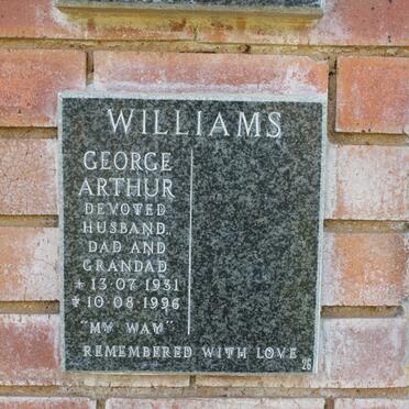 WILLIAMS George Arthur 1931-1996