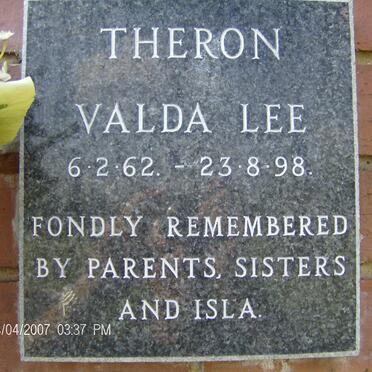 THERON Valda Lee 1962-1998
