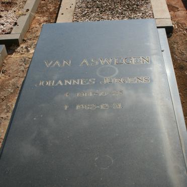 ASWEGEN Johannes Jurgens, van 1914-1982