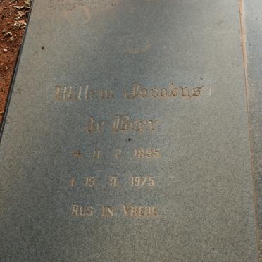 BEER Willem Jacobus, de 1895-1975