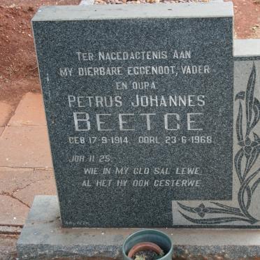 BEETGE Petrus Johannes 1914-1968