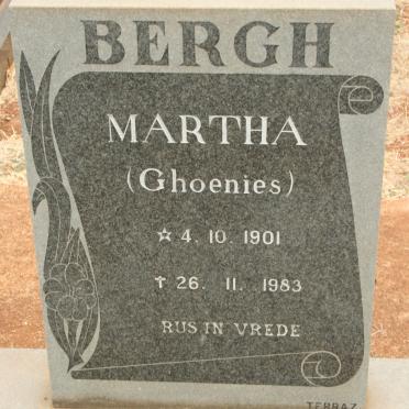 BERGH Martha 1901-1983