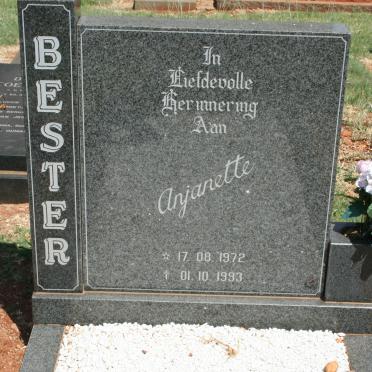 BESTER Anjanette 1972-1993