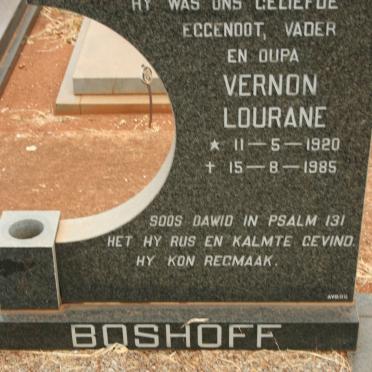 BOSHOFF Vernon Lourane 1920-1985