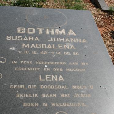 BOTHMA Susara Johanna Magdalena 1942-1990