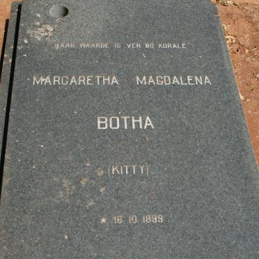 BOTHA Margaretha Magdalena 1899-1978