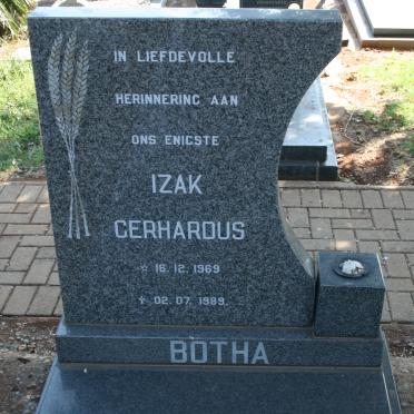 BOTHA Izak Gerhardus 1969-1989
