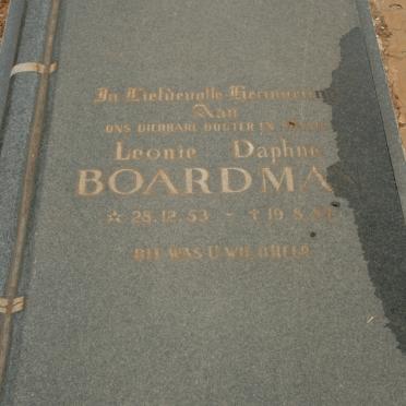 BOARDMAN Leonie Daphne 1953-1984