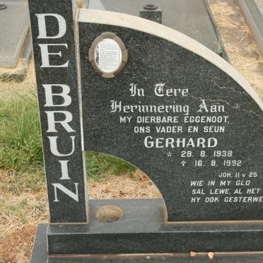 BRUIN Gerhard, de 1938-1992