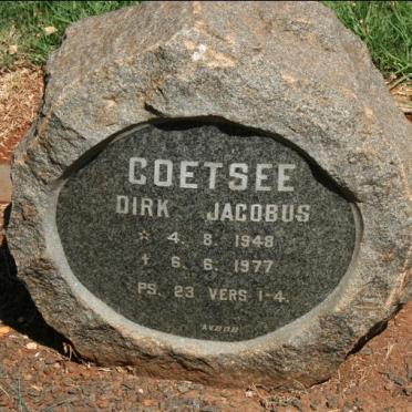COETSEE Dirk Jacobus 1948-1977