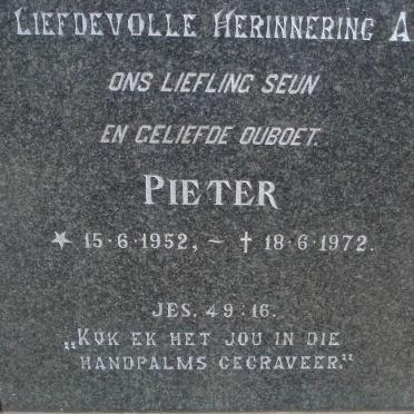 COETSEE Pieter 1952-1972