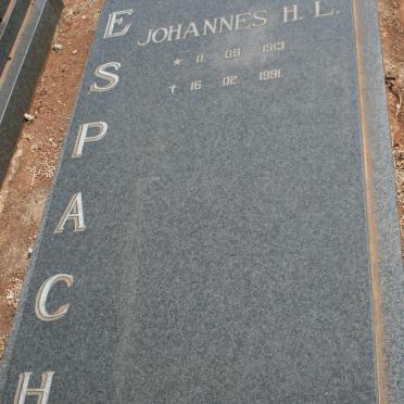 ESPACH Johannes H.L. 1913-1991