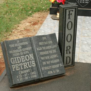 FOORD Gideon Petrus 1952-1996 