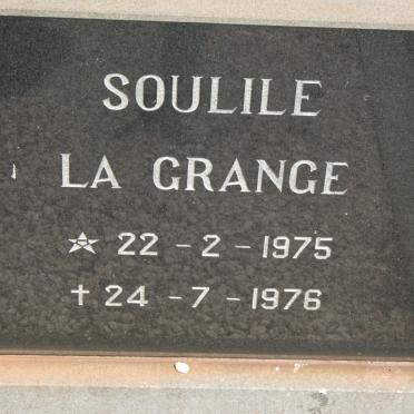 GRANGE Soulile, la 1975-1976