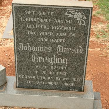 GREYLING Johannes Barend 1911-1983