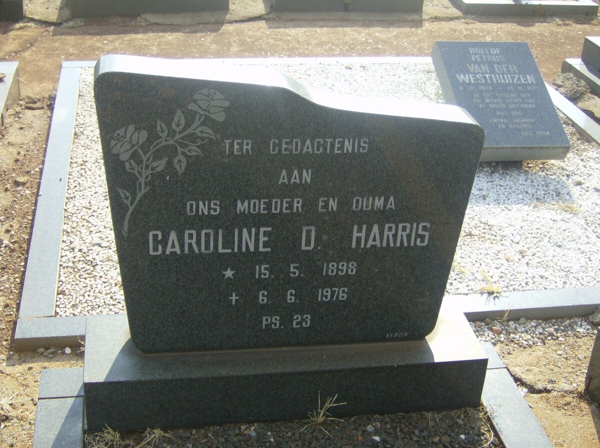 HARRIS Caroline D. 1898-1976