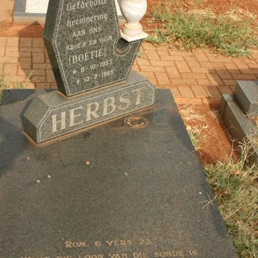 HERBST Boetie 1953-1989
