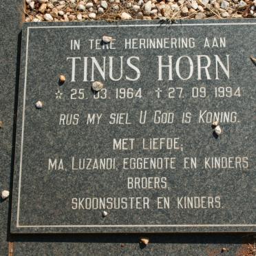 HORN Tinus 1964-1994