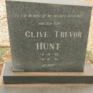HUNT Clive Trevor 1954-1982