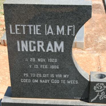 INGRAM A.M.F. 1928-1986