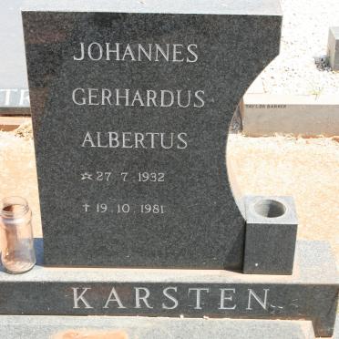 KARSTEN Johannes Gerhardus Albertus 1932-1981