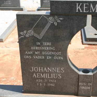 KEMP Johannes Aemilius 1924-1982