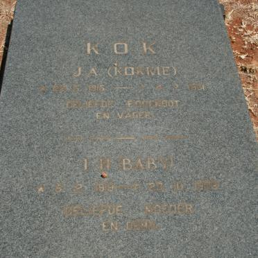 KOK J.A. 1915-1981 &amp; I.H. 1919-1986